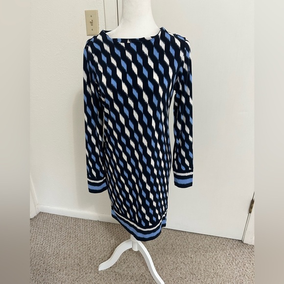 Michael Kors women’s knee length loom print long sleeve dress sz S - Picture 3 of 7